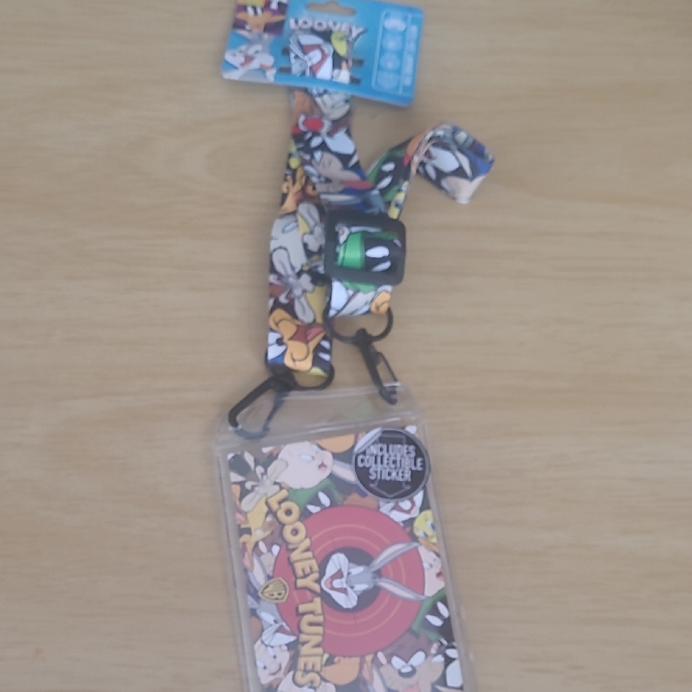 Warner Bros. Looney Tunes Multicolor Lanyard and Card Holder